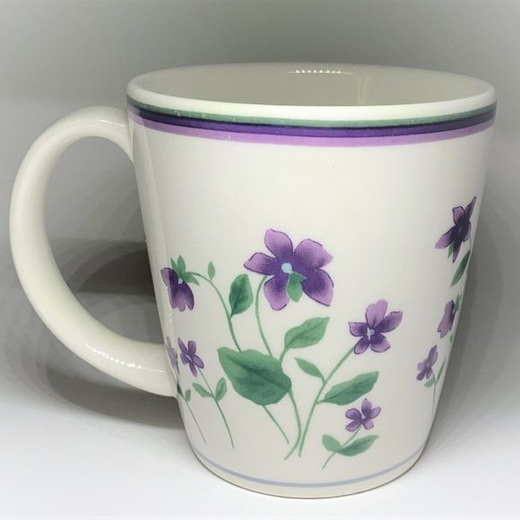 Waverly Garden Room Sweet Violet Coffee Mug - Picture 2 of 5
